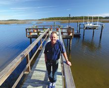 Eugene Gearty on Dock
