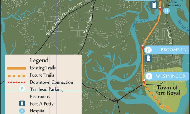 Spanish Moss Trail Heads for Port Royal