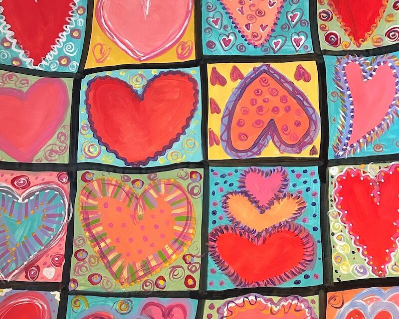 Heart Art in Downtown Beaufort
